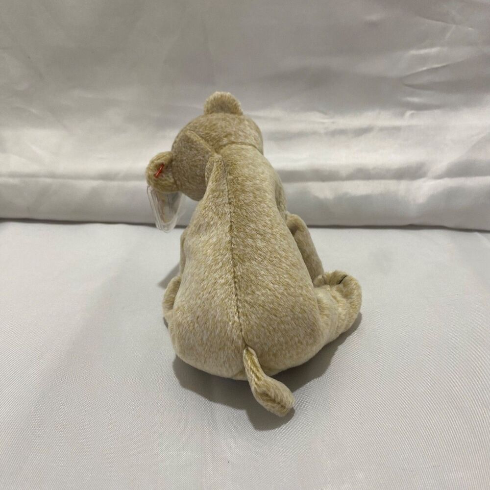 Ty Beanie Baby Almond the Bear 1999 Tan Bean Bag Plush Collectible Vintage - Picture 5 of 9